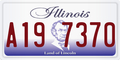IL license plate A197370