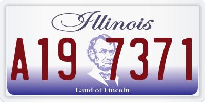 IL license plate A197371