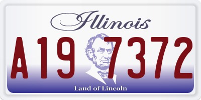 IL license plate A197372