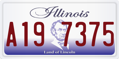 IL license plate A197375