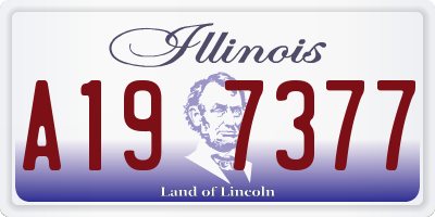 IL license plate A197377