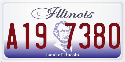 IL license plate A197380