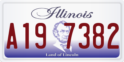 IL license plate A197382