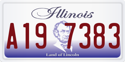 IL license plate A197383