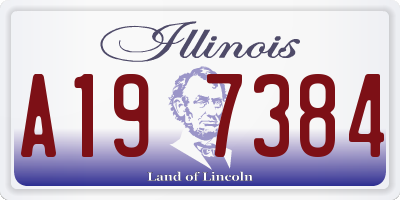 IL license plate A197384