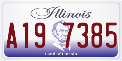 IL license plate A197385
