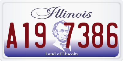 IL license plate A197386