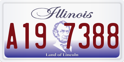 IL license plate A197388