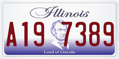 IL license plate A197389