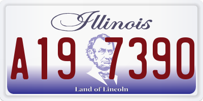 IL license plate A197390