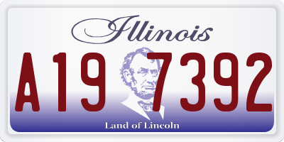 IL license plate A197392