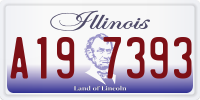 IL license plate A197393