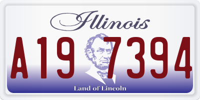 IL license plate A197394