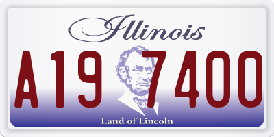 IL license plate A197400