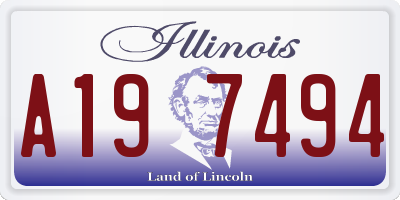 IL license plate A197494