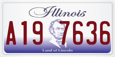 IL license plate A197636