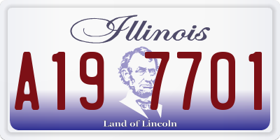 IL license plate A197701
