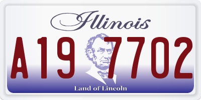 IL license plate A197702
