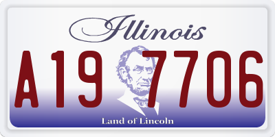 IL license plate A197706