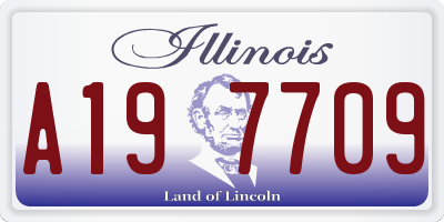 IL license plate A197709
