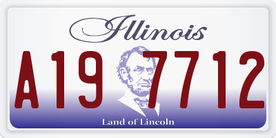 IL license plate A197712