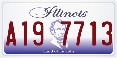 IL license plate A197713