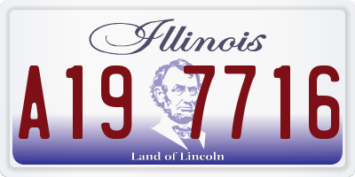 IL license plate A197716