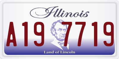 IL license plate A197719