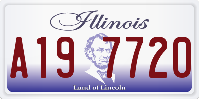 IL license plate A197720