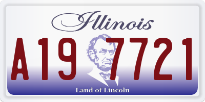 IL license plate A197721