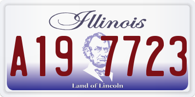IL license plate A197723
