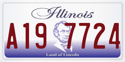 IL license plate A197724