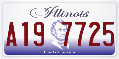 IL license plate A197725