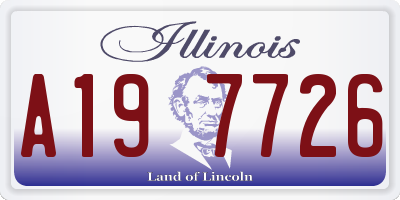 IL license plate A197726