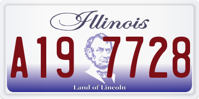 IL license plate A197728