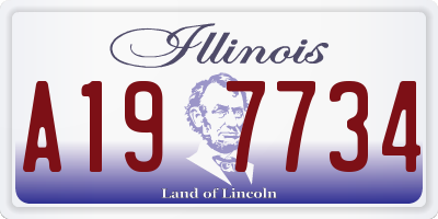 IL license plate A197734