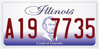 IL license plate A197735