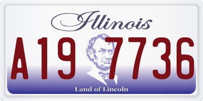 IL license plate A197736