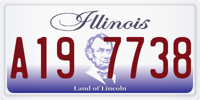 IL license plate A197738
