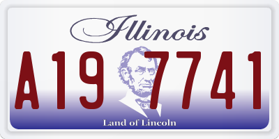 IL license plate A197741