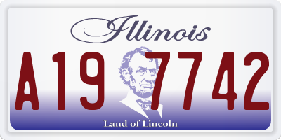 IL license plate A197742