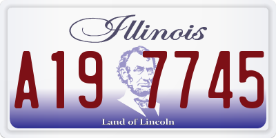 IL license plate A197745