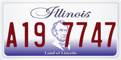 IL license plate A197747