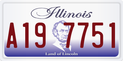 IL license plate A197751