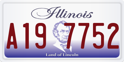 IL license plate A197752
