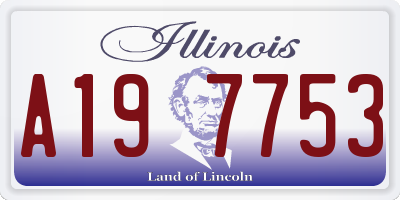 IL license plate A197753