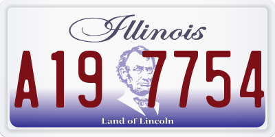 IL license plate A197754