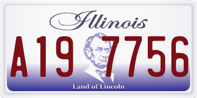 IL license plate A197756