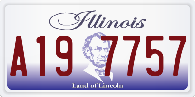 IL license plate A197757