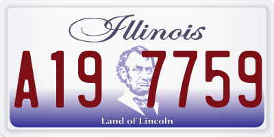IL license plate A197759